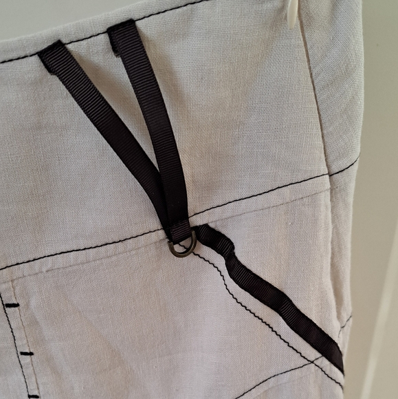 Linen blend vintage skirt - Picture 3 of 4